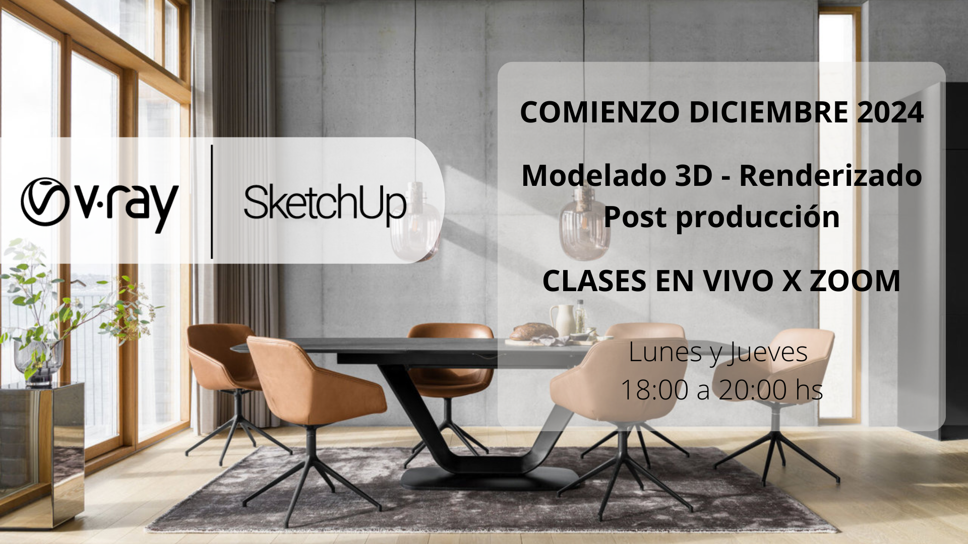 Sketchup + Vray 6 + Postproducción 