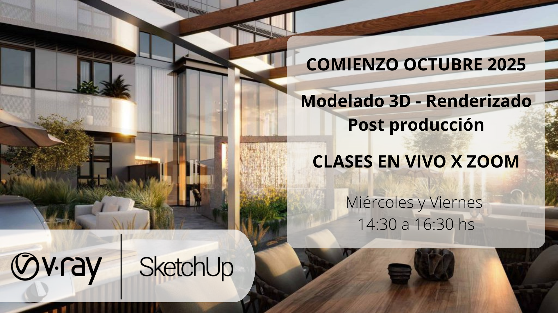 Sketchup + Vray 6 + Postproducción 