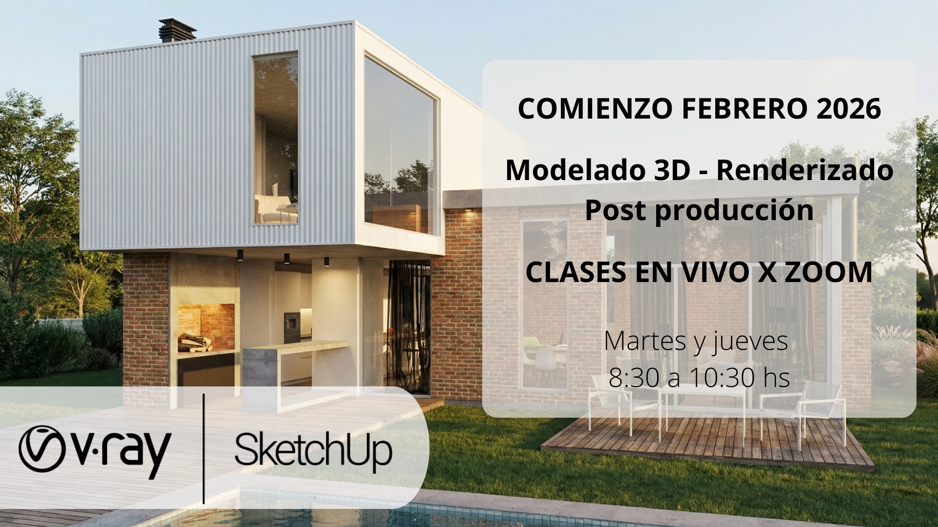 Sketchup + Vray 6 + Postproducción 